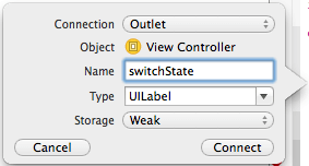UILabel for UISwitch change Text