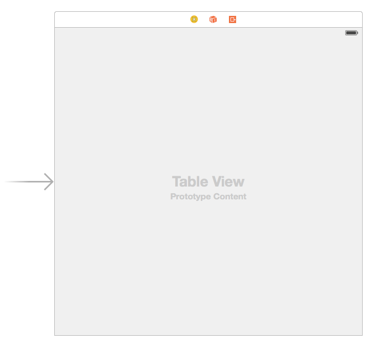 Drag and Drop the UITableView to Storyboard