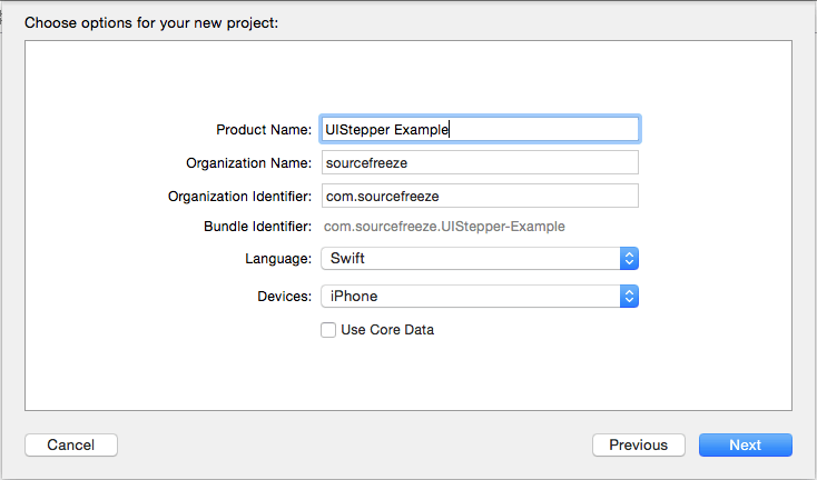 uistepper example in swift