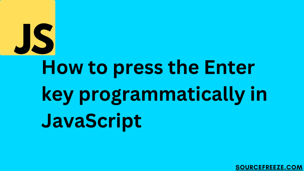 How to press the Enter key programmatically in JavaScript