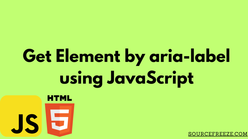 Get Element by aria-label using JavaScript